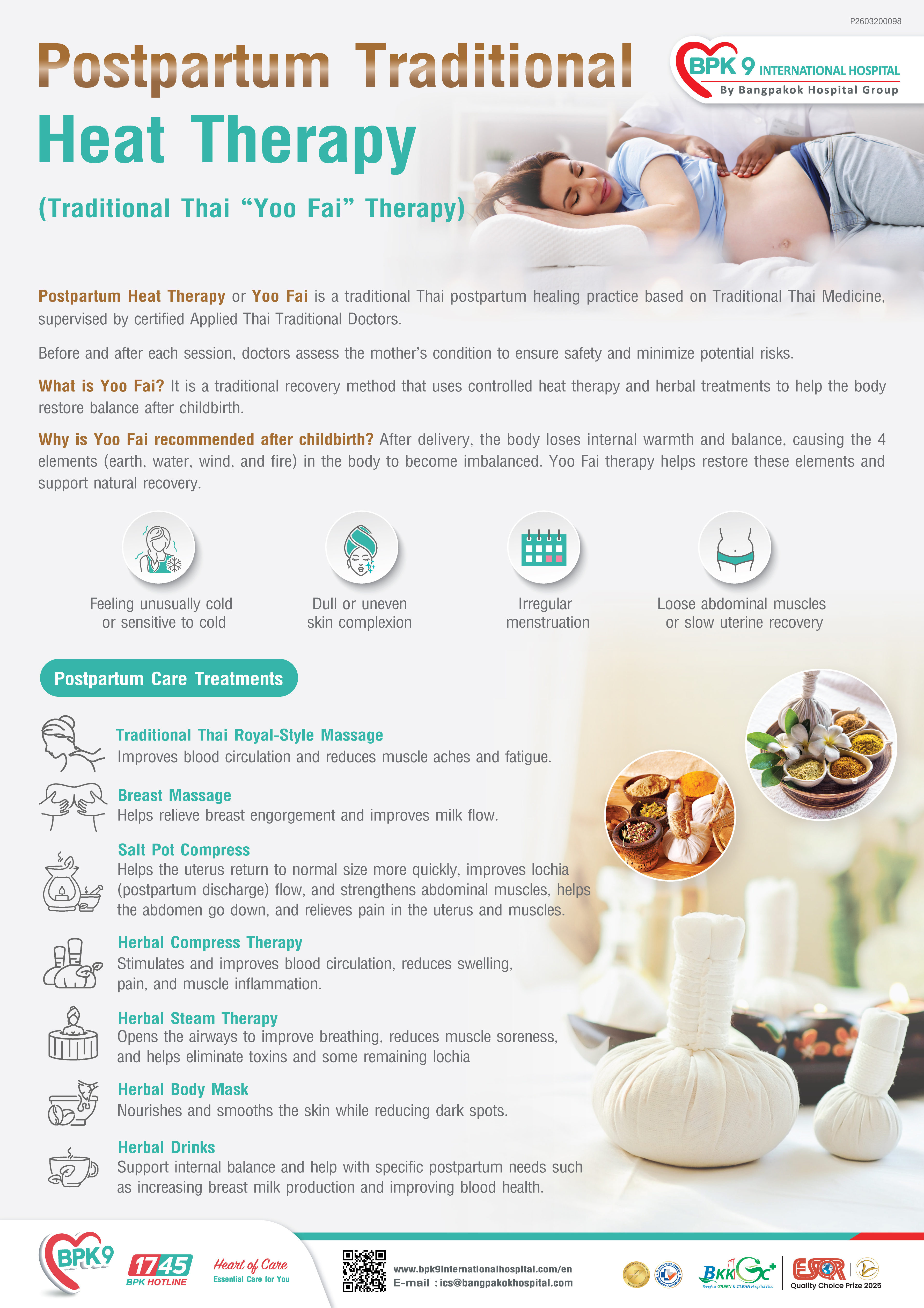 Postpartum Traditional Heat Therapy (Yoo Fai)